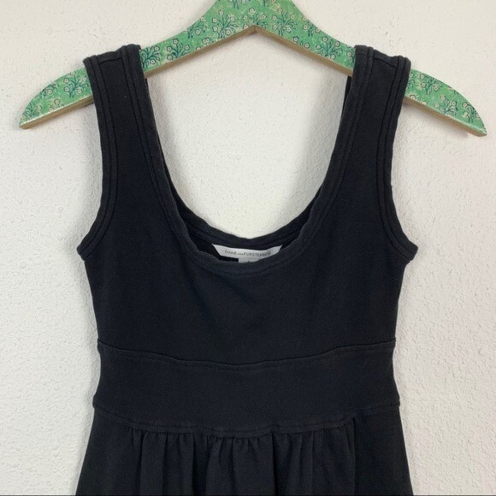Diane Von Furstenberg Dress 0 Black Sleeveless Classic Little Black Dress - Picture 3 of 11